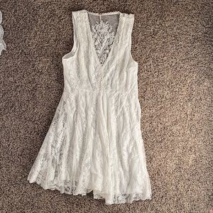 Free People White Lace Dress